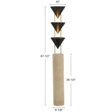 Urban Bronze Versus Floor Lamp by Alora Lighting Dimensions