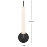 Urban Bronze Wick Wall Sconce by Kuzco Lighting Dimensions