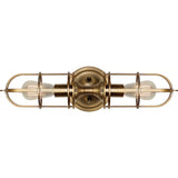 Urban Renewal Cage Wall Sconce — 20.25 Inch, Dark Antique Brass