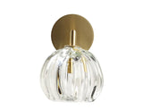 Urchin Elbow Sconce Brushed Brass Round By Seimon Salazar