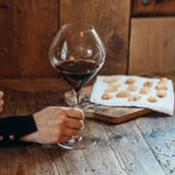 VEM Aged Red Wine Glass by Zafferano, lifestyle view 1