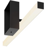 VLG CC Portrait Vanity Light Black Medium By DALS Side View