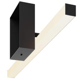 VLG CC Portrait Vanity Light Black Small By DALS Side View1