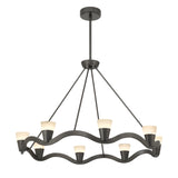 Vance 39'' Integrated LED Bronze Noir Chandelier by Crystorama