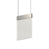 V Panels Single Pendant Polished Chrome Medium By Sonneman