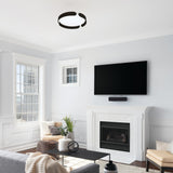 Valcasotto Ceiling Light Black By Eglo Lifestyle View