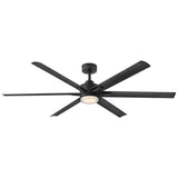 Valor 66” LED Smart Fan - Matte Black
