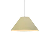 Vanilla Gloss Avola Small Ceramic Pendant by Justice Design