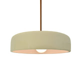 Vanilla Gloss Rigid Stem Kit Ceramic Medium Spire Pendant by Justice Design