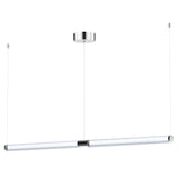 Vanish Linear Pendant 52 Inch Brushed Aluminum By ET2