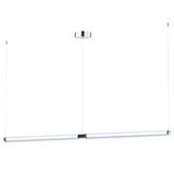 Vanish Linear Pendant 72 Inch Brushed Aluminum By ET2