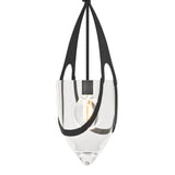 Vaso Pendant in Black by Hubbardton Forge