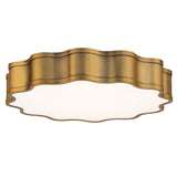 Vaughan LED Flush Mount Aged Brass Medium WAC Lighting