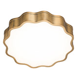 Vaughan LED Flush Mount Aged Brass Small WAC Lighting