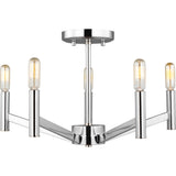 Vector Semi-Flushmount — 18", Chrome