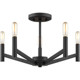 Vector Semi-Flushmount — 18", Midnight Black