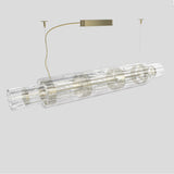 Vegas Linear Suspension By Masiero, Size: Large, Finish: Champagne Leaf, , | Casa Di Luce Lighting