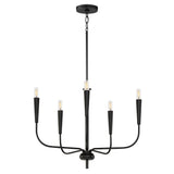 Vela Chandelier Black by Maxim Lighting
