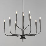 Vela Multi-Tier Chandelier Black by Maxim Lighting