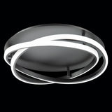 Veloce Flush Mount Black By Modern Forms - Front View1