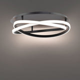 Veloce Flush Mount Black By Modern Forms - Front View