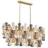 Veneto Linear Suspension Light By Lib And Co - Side View