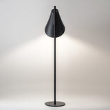 Veneza Ceramic Floor Lamp Black And Sand By Geo Contemporary Back View