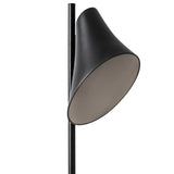 Veneza Ceramic Floor Lamp Black And Sand By Geo Contemporary Side View