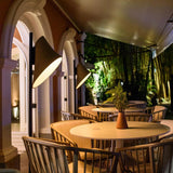 Veneza Ceramic Floor Lamp Sand By Geo Contemporary Lifestyle View 1