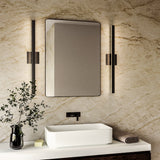 Vera Vanity Light Black Large Kuzco Lifestyle View