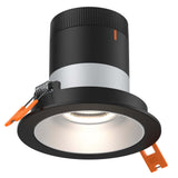 Versa 3” Modular Recessed Light 20 Degree Alzak Round Black Trim By DALS