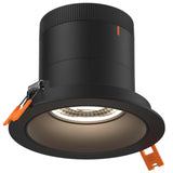 Versa 4” Modular Recessed Light Black Round Black Trim By DALS