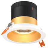 Versa 4” Modular Recessed Light Gold Round White Trim By DALS