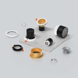 Versa 4” Modular Recessed Light White Round Black Trim By DALS - Alt View1