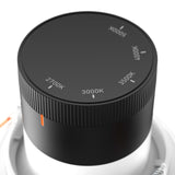 Versa 4” Modular Recessed Light White Round Black Trim By DALS - Detailed View