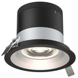 Versa 6” Modular Recessed Light Alzak Round Black Trim By DALS