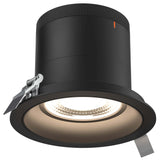 Versa 6” Modular Recessed Light Black Round Black Trim By DALS