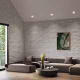 Versa 6” Modular Recessed Light White Round Black Trim By DALS - Lifestyle View1