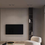 Versa 6” Modular Recessed Light White Round Black Trim By DALS - Lifestyle View2