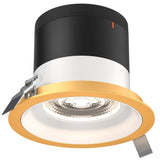 Versa 6” Modular Recessed Light White Round Gold Trim By DALS
