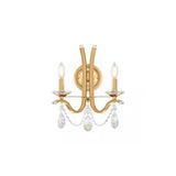 VESCA VA8332N WALL SCONCE BY SCHONBEK, FINISH: HEIRLOOM GOLD, CRYSTAL COLOR: HERITAGE, , | CASA DI LUCE LIGHTING