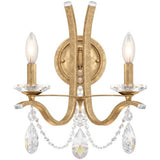 VESCA VA8332N WALL SCONCE BY SCHONBEK, FINISH: FRENCH GOLD, CRYSTAL COLOR: RADIANCE, , | CASA DI LUCE LIGHTING