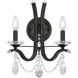VESCA VA8332N WALL SCONCE BY SCHONBEK, FINISH: BLACK, CRYSTAL COLOR: RADIANCE, , | CASA DI LUCE LIGHTING