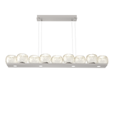 Vessel Linear Chandelier Beige Silver Amber By Hammerton