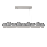 Vessel Linear Chandelier Beige Silver Smoke By Hammerton