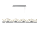 Vessel Linear Chandelier Classic Silver Amber By Hammerton