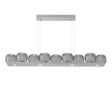 Vessel Linear Chandelier Classic Silver Smoke By Hammerton