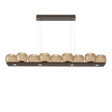 Vessel Linear Chandelier Flat Bronze Bronze By Hammerton