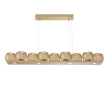 Vessel Linear Chandelier Gilded Brass Bronze By Hammerton