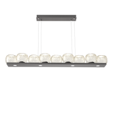 Vessel Linear Chandelier Graphite Amber By Hammerton